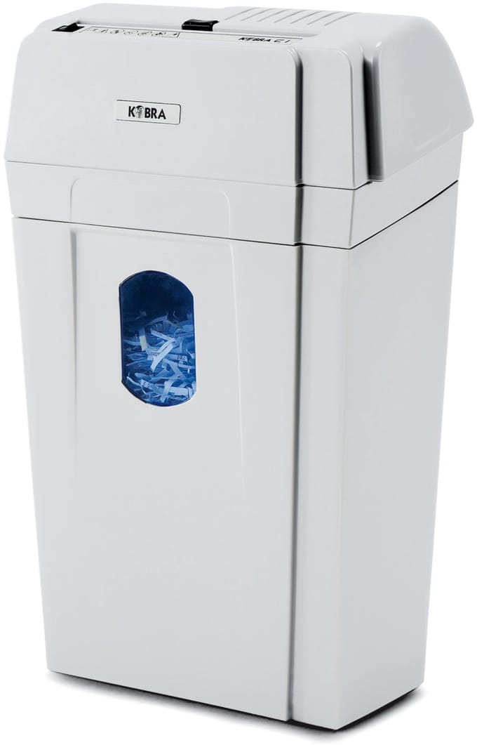 KOBRA C1 papiervernietiger Kruisversnippering 55 dB 23 cm Wit