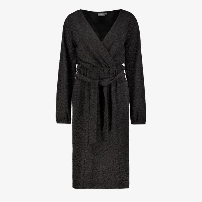 TwoDay dames jurk met glitters zwart - Maat S