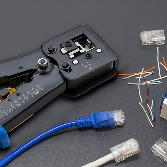Qoltec afsluitbare modulaire connectoren pinclip |   8p 6p