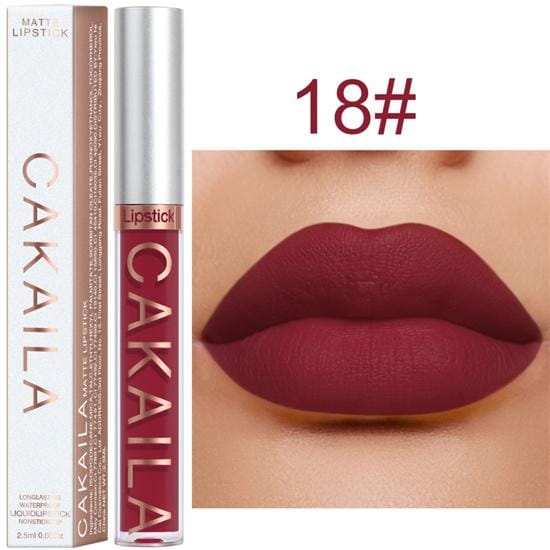 18 colors Velvet Matte Lipstick Waterproof Non-marking Lipstick Long Lasting Lipstick beige