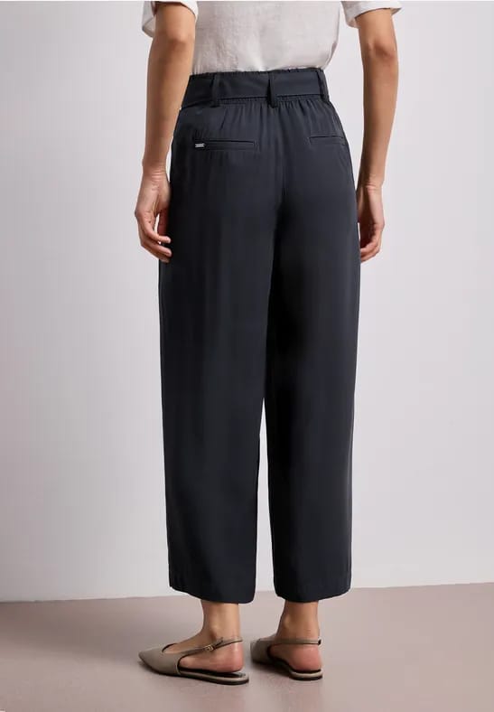 7/8 Wide Legs broek met riem