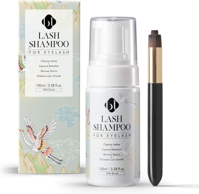 Blink BL Lashes - Lash Shampoo for Eyelash incl. Cleansing Brush 100ml