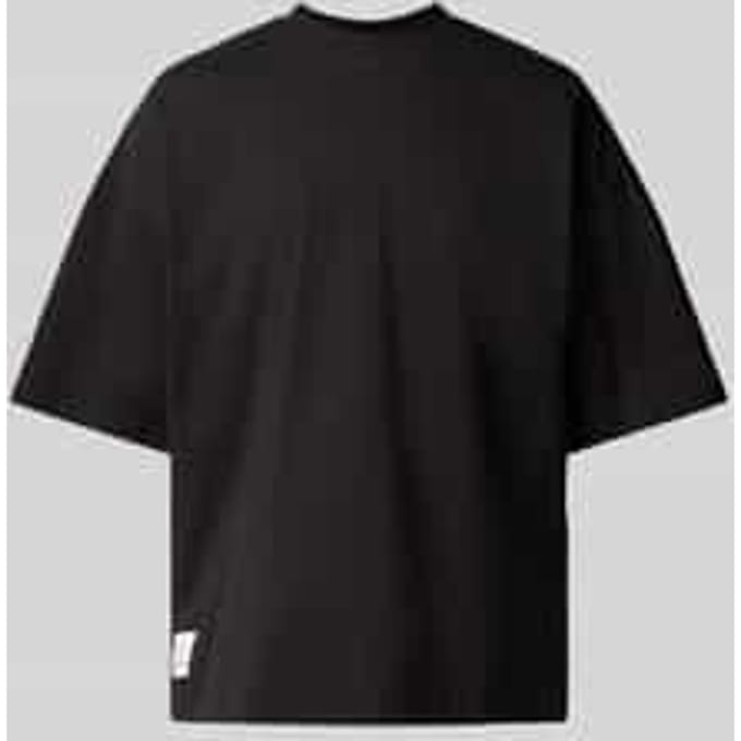 T-shirt met labelpatch, model 'LOGO'