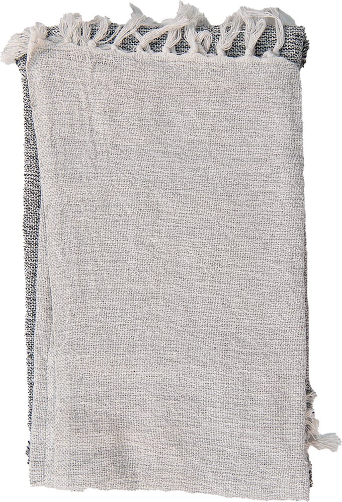 Clayre & Eef Plaid 125x150 cm Grijs Katoen