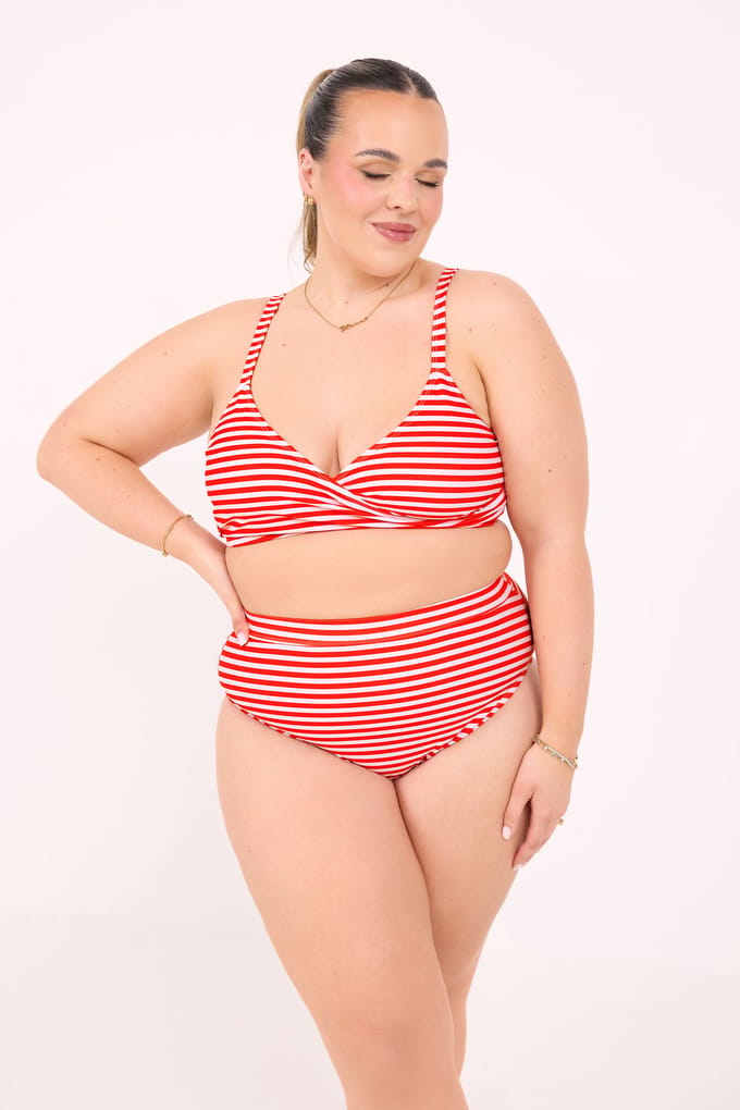 Limited Collection Bikinitop Met Rode Streep Size 46