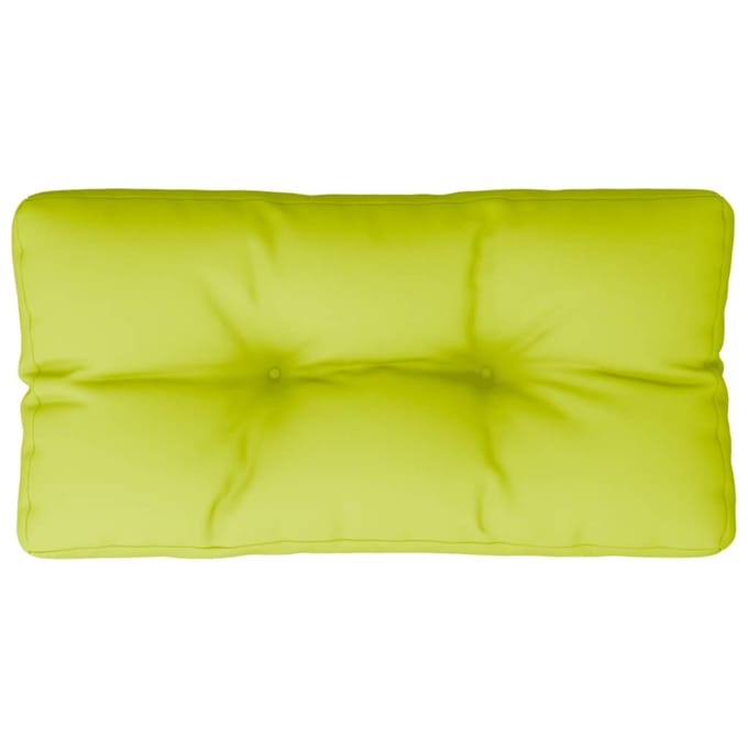 vidaXL - Palletkussen - 70x40x12 - cm - stof - heldergroen