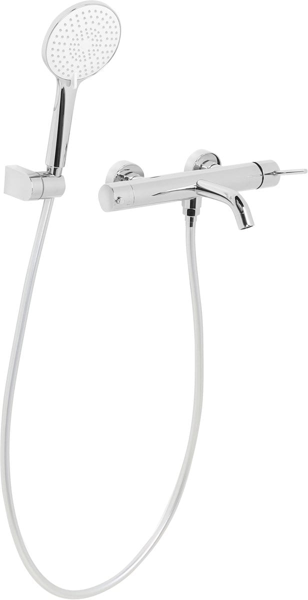 MELIQUINA - Wandgemonteerde badmengkraan - Zilver - Messing
