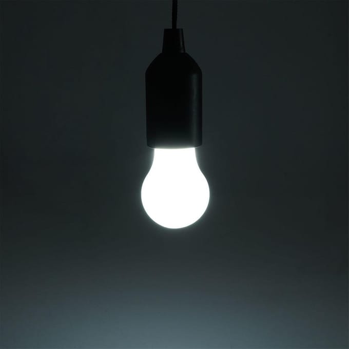 Op Batterijen Werkende LED Hanglamp