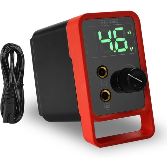 ATOMUS Tattoo Voeding Spanningsstabilisator Regulator Transformator LED Digitaal Display voor Tattoo EU Plug red
