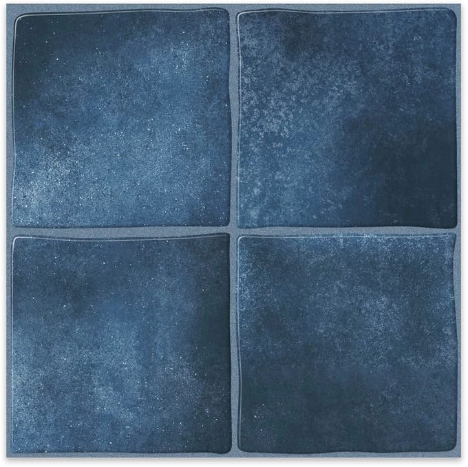 24Supply Plaktegels - 10 Stuks - Glans - Azure Blauw - 30x30cm