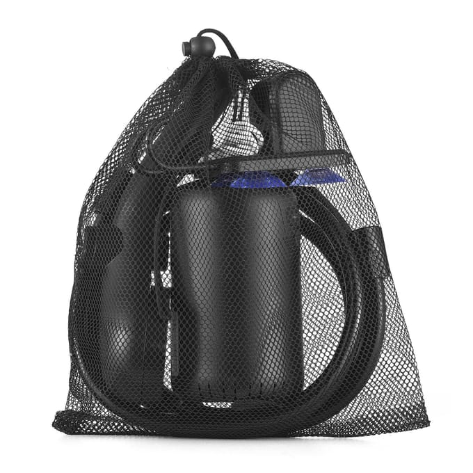 Draagbare Camping Douche Buiten Douche Elektrische Douche met Temperatuurweergave voor Kamperen Wandelen black