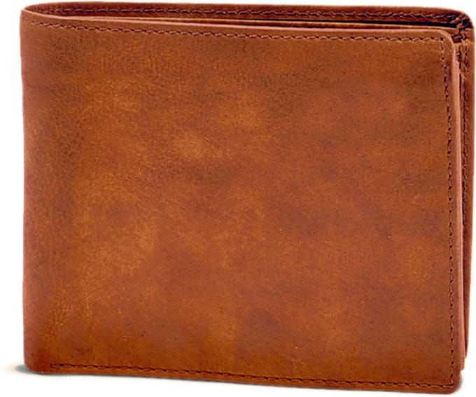 HAROLD'S Leren Portemonnee Submarine Wallet Cognac Lichtbruin