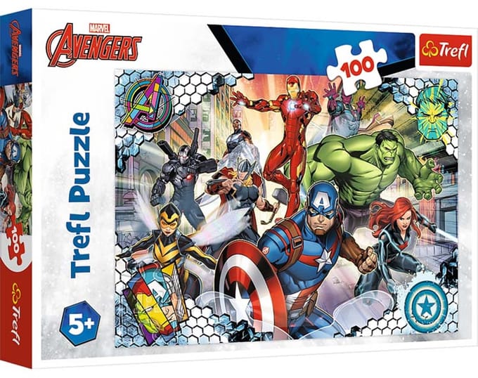 Trefl Beroemde Avengers Disney Marvel The Avengers Legpuzzel - 100 stukjes - Vanaf 5 jaar