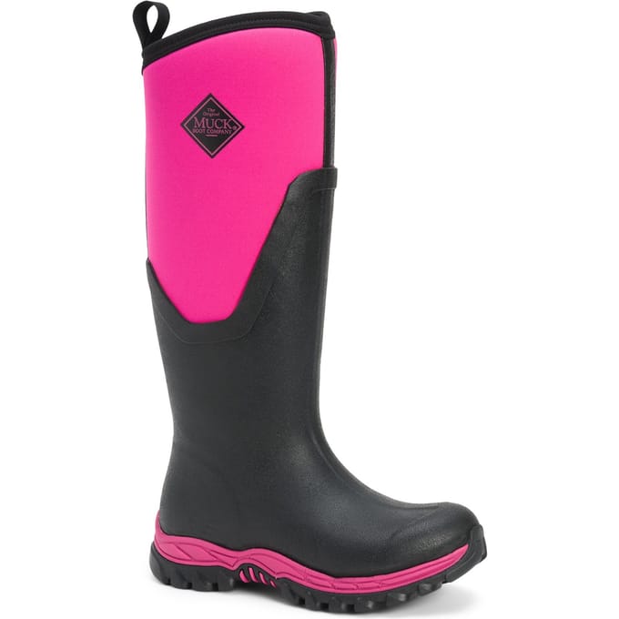 Muck Boot Arctic Sport II Tall | Zwart/Roze - Regenlaarzen - Maat 36 -