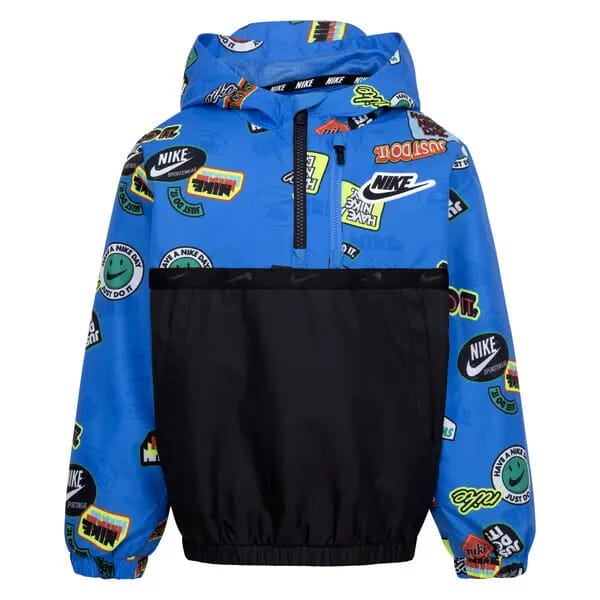 Waterdicht kinderjack met halve rits Nike