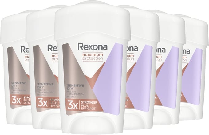 Rexona - Anti-transpirant Stick - Women Maximum Protection - 6 x 45 ml