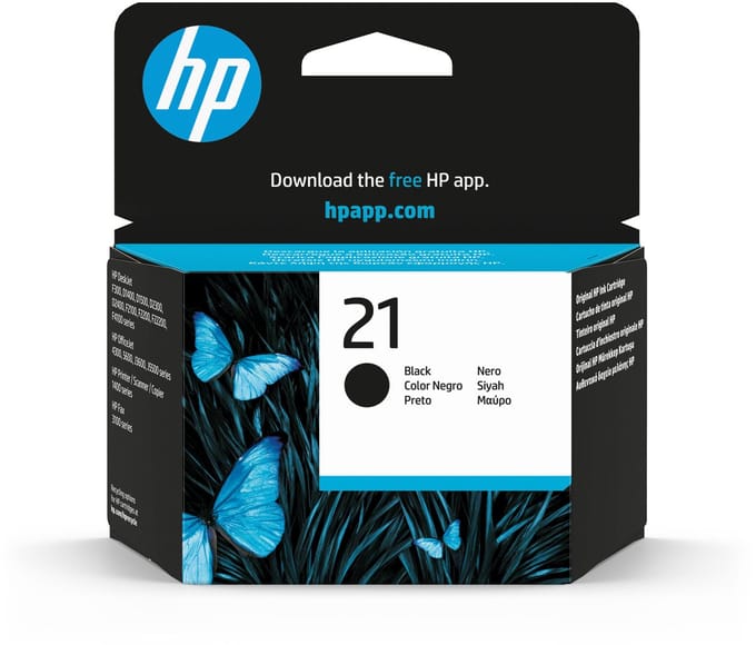 Original Ink Cartridge HP T21 Black