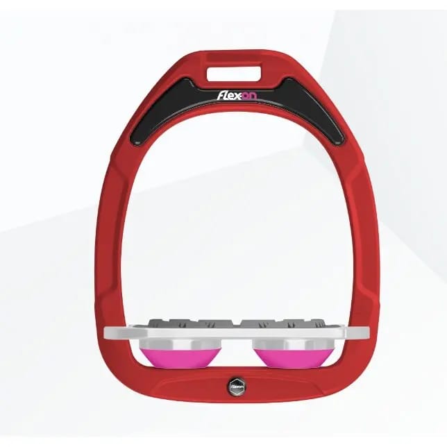 Plat Grip Steigeren Rood/Grijs/Roze Flex-On Green Composite