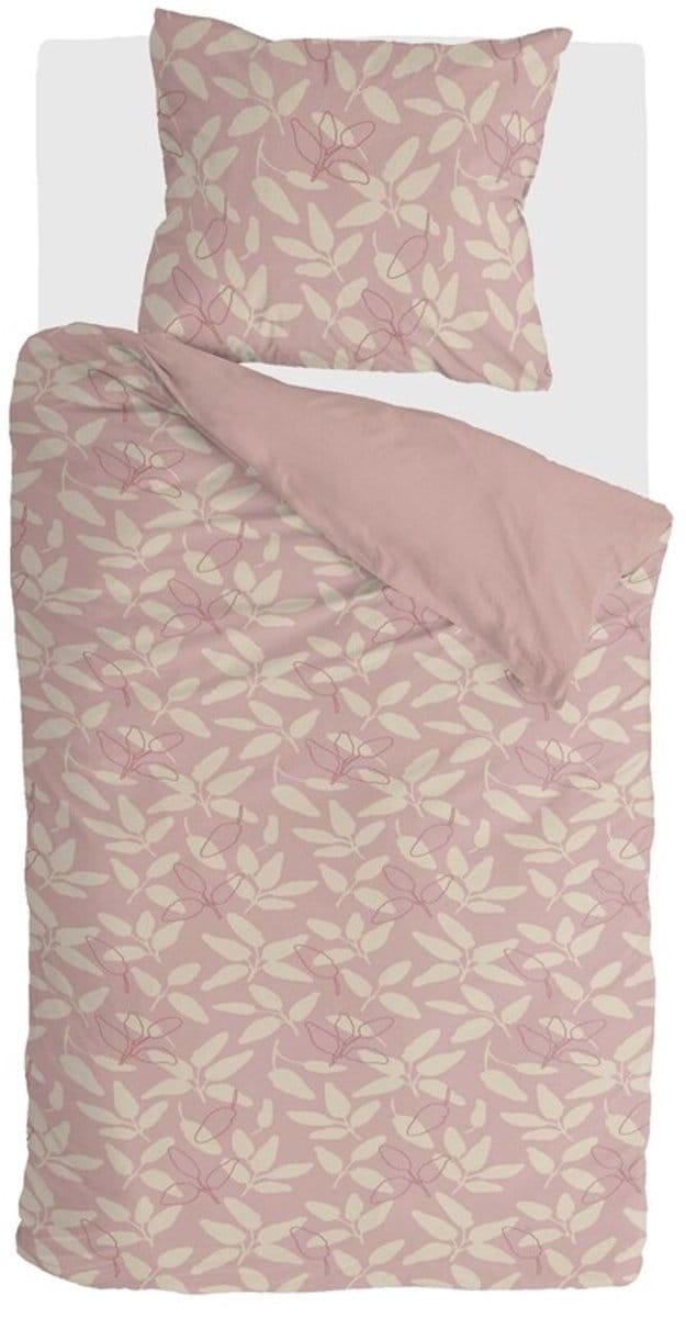 Byrklund Dekbedovertrek Fresh Garden - 140x220 - 100% Polyester - Roze
