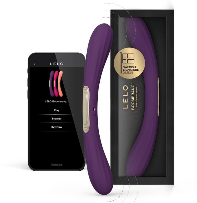 LELO Boomerang – Dubbelzijdige Vibrator – App Gestuurd – Purple