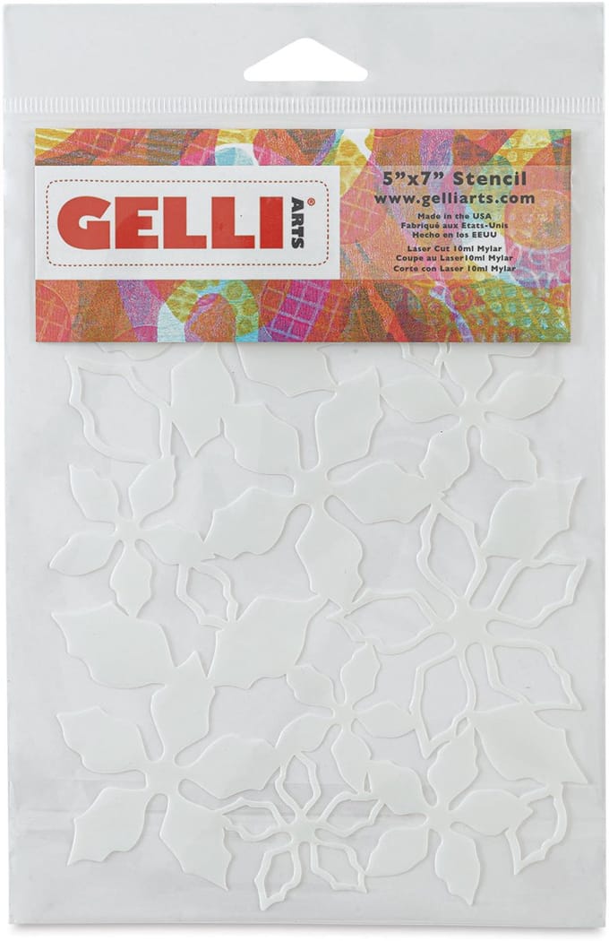 Gelli Arts Kerststerren Stencil 12,7 x 17,8cm