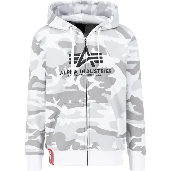 Hooded sweatshirt met rits Alpha Industries Basic