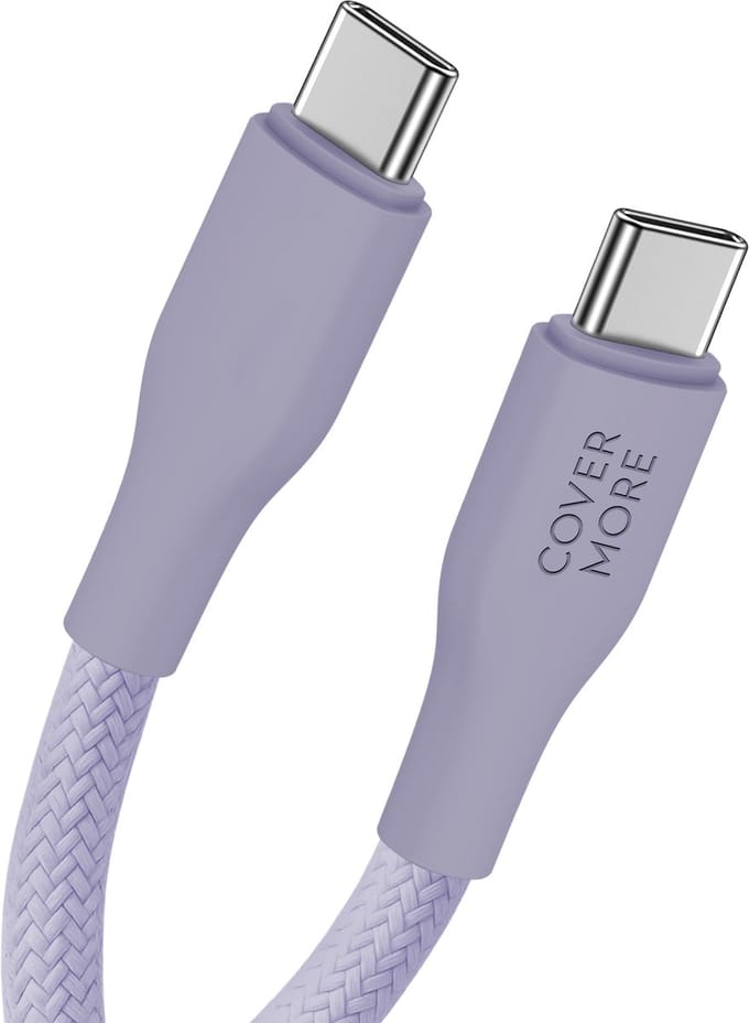 Usb C naar usb C kabel - Snellader - Usb C kabel - Power delivery en super fast charging - Stevig - Paars - 1m