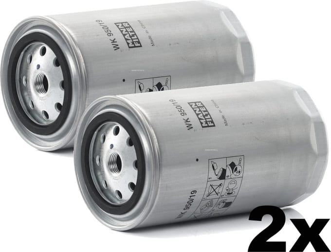 2 Stuks - Mann Filter WK95019 Brandstof Filter