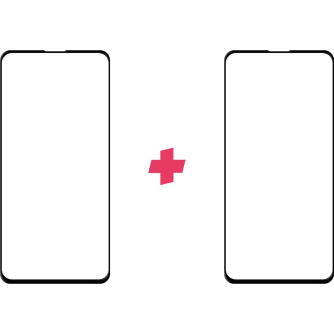 DuoPack: Xiaomi Mi 9T screenprotector gehard glas Edge to Edge