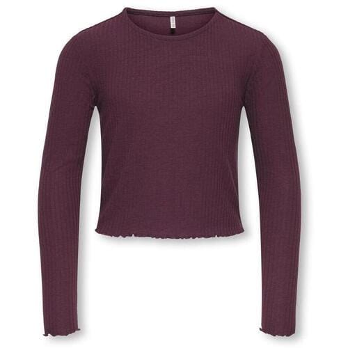 ONLY kids meisjes longsleeve NELLA Mauve Wine Stretch Fit