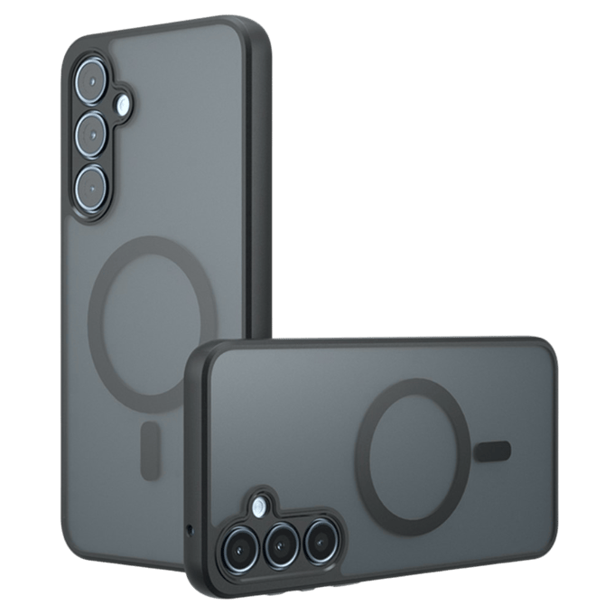Mocaa Samsung Galaxy A55 Slim Anti-Shock Magsafe Hoesje Zwart