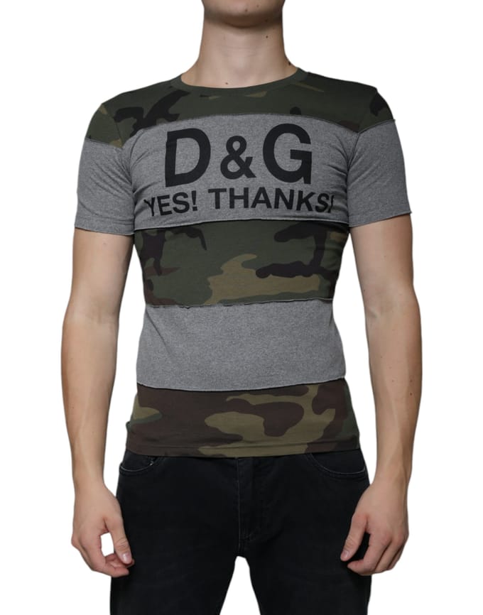 Camouflage Print T-shirt Tsh86588