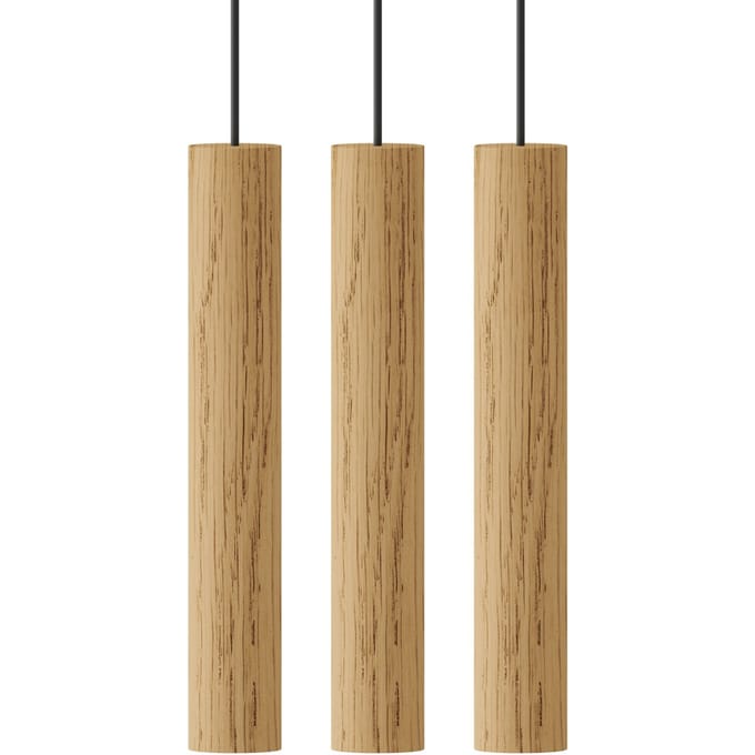 UMAGE Chimes Cluster 3 hanglamp eiken licht