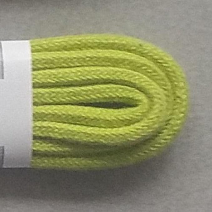 2.5 x 90 cm Dunne ronde veter Lime groen 8820
