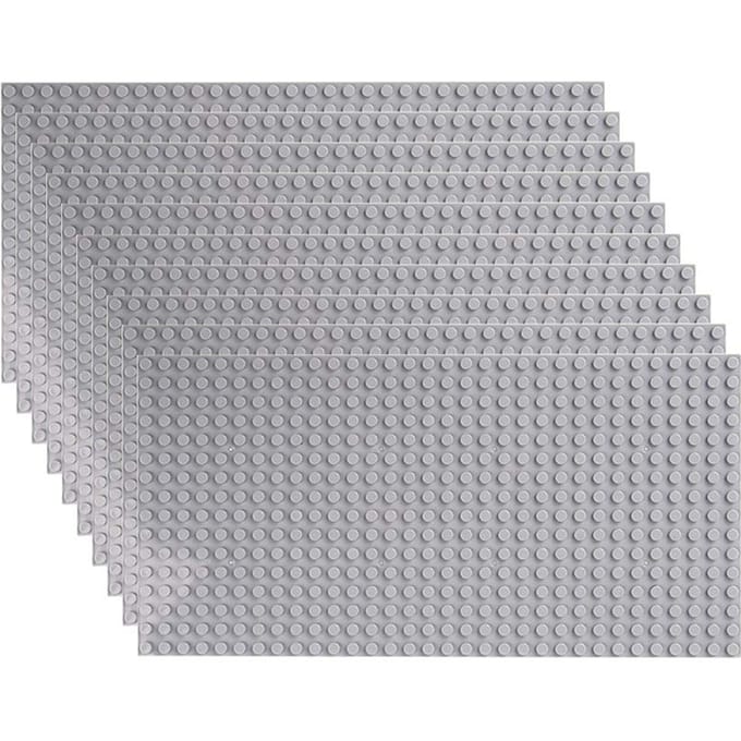 10 stuks 16x32 punten Klassieke Basisplaten DlY Plastic Bakstenen Basisplaten StadAfmetingen Bouwstenen Figuren Constructiespeelgoed 10pcs16x32