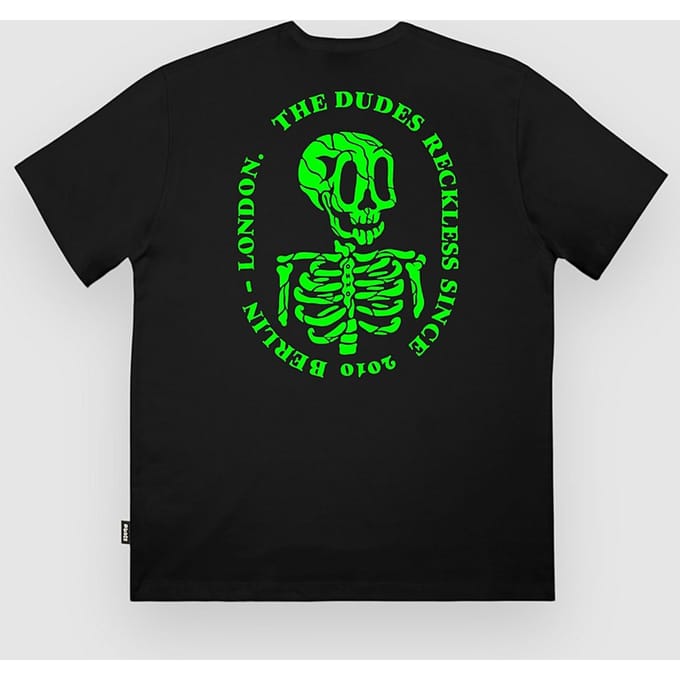 The Dudes Reckless Neon Classic Premium T-Shirt zwart