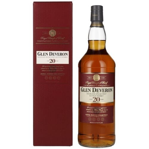 De Glen Deveron Glen Deveron 20 Years Old Highland Single Malt 40% Vol. 1l in geschenkverpakking