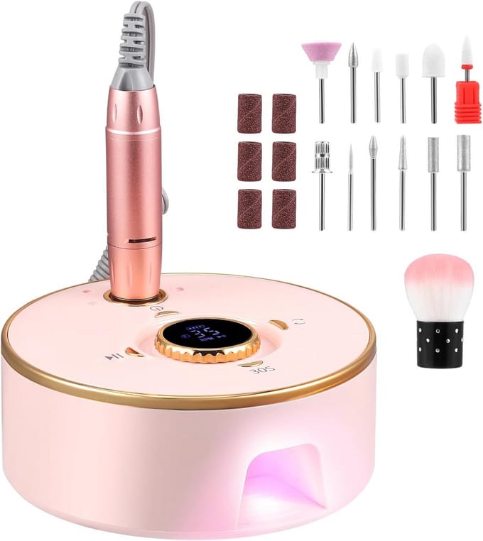 Professionele Nagelvijl Set met Oplaadbare Frees en UV Nagellamp
