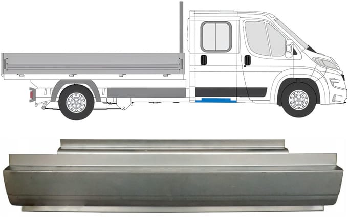 Reparatie dorpel voor Opel Movano 2021-2026 / Links = Rechts
