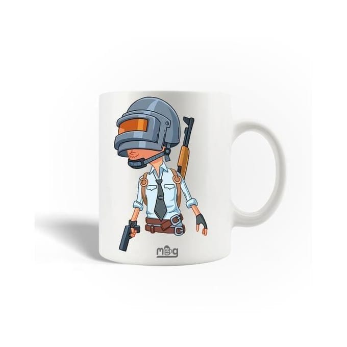 Mug en Céramique - MANIACASE - Pubg Avatar Art - 30cl - Compatible Lave-Vaisselle - Blanc