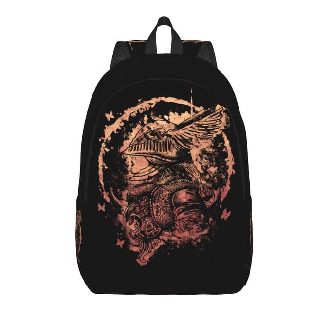 Sac à dos mode Elden Ring Mochilas Solide Camping Robuste Sac à dos à bandoulière (as the picture,16 inches) black
