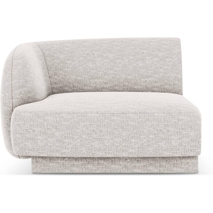Modulair hoekelement Miley links chenille | Micadoni Limited Edition