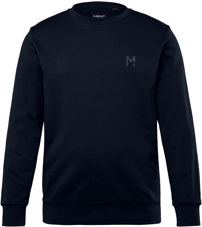 Men Plus - Heren - Sweatshirt basic ronde hals - Donkermarine - Maat L
