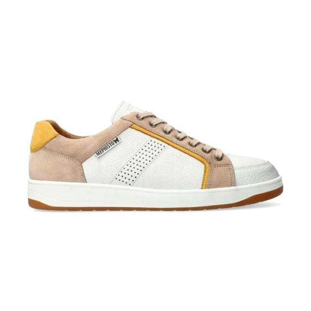 Mephisto Harrison - heren sneaker - Wit - maat 40.5 (EU) 7 (UK)