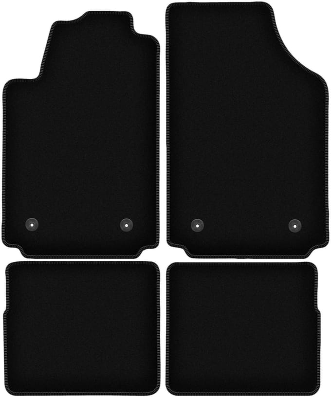 BASIC zwarte veloursmatten voor: Audi A2 hatchback (2000-2005)