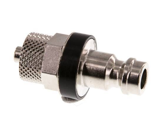 Vernikkeld Messing DN 5 Zwart Luchtkoppeling Insteeknippel 4x6 mm Push-On - CLP5-N-BN-BLA-4
