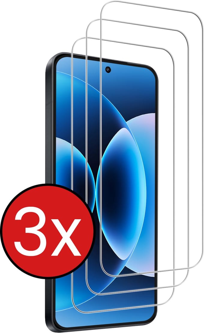 Screenprotector - 3 Stuks - Geschikt voor Xiaomi 17 Pro Max - Extra Sterk - Beschermglas - Gehard Glas - Tempered Glass - Screen Protector