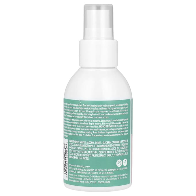 Flirterige Pasvorm, Instant Voetpeeling Spray, Kokosnoot + Aloë, 118 ml (4 fl oz) blue