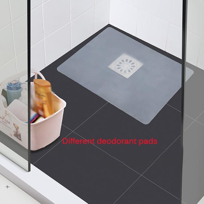 Afvoerputje Deksel Siliconen Vloerafvoer Ontgeurende Mat Toilet Vloerafvoer Pad Badkamer Anti Geur Riolering Ontgeurder Vloerafvoer Deksel wit