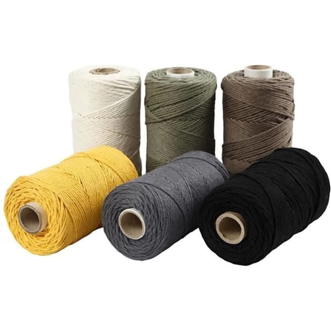 Creativ Company Macramékoord 2 mm Set 6x198 m Multi